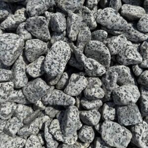 Галька леопард гранитная серая с черными вкраплениями 10-20 мм