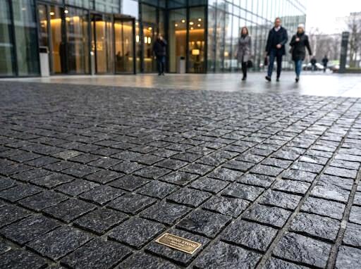 Гранітна Бруківка Обкатана Габро — фото в інтер’єрі Гранітна Бруківка Обкатана Габро — фото в інтер’єрі